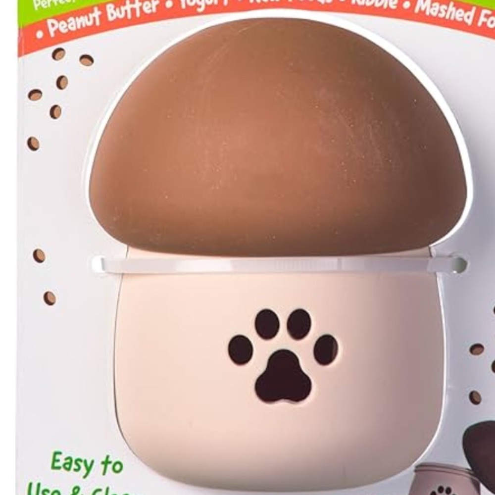 SPOT Treat Tumbler Mushroom Freezable & Fillable Treat Dispensing Dog Toy, NWT